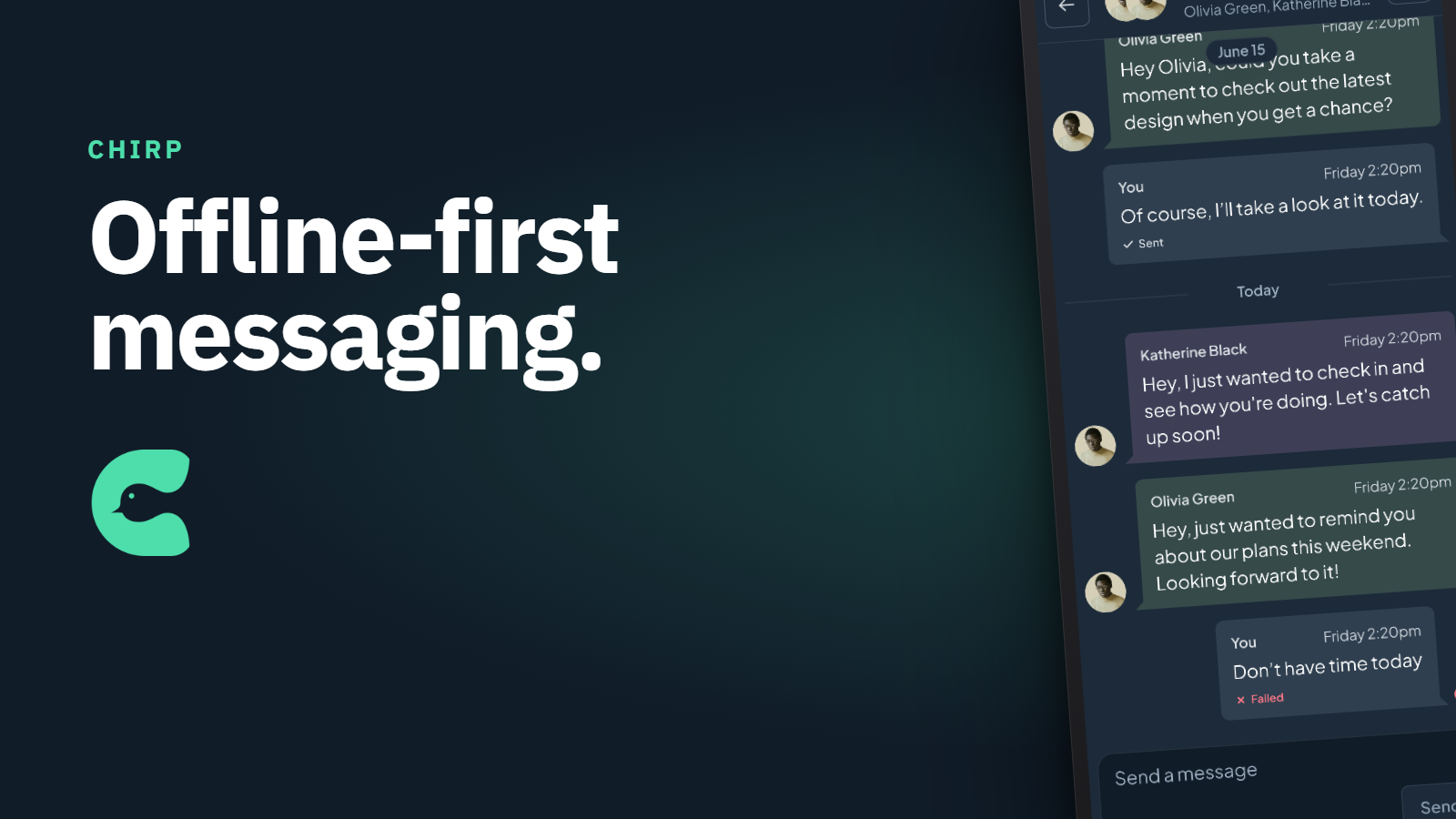 Chirp Messaging Client Hero