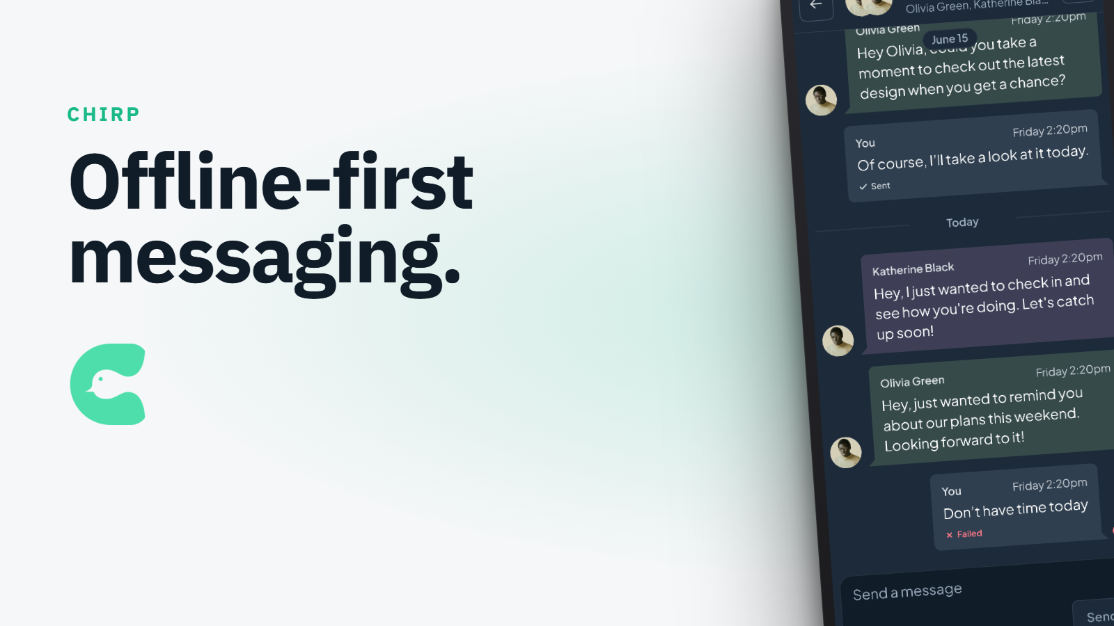 Chirp Messaging Client Hero